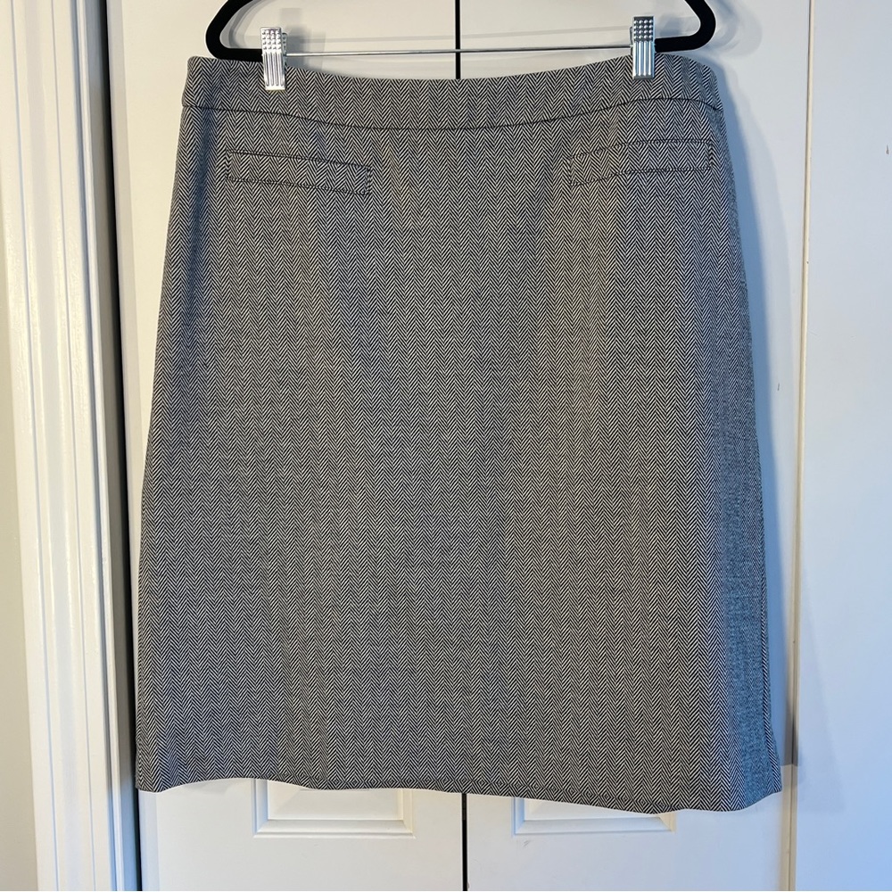 Talbots Jacquard Geometric Pencil Skirt, Size 14